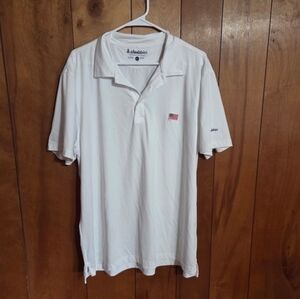 Chubbies Performance Polo Mens XL White Classic Golf American Flag